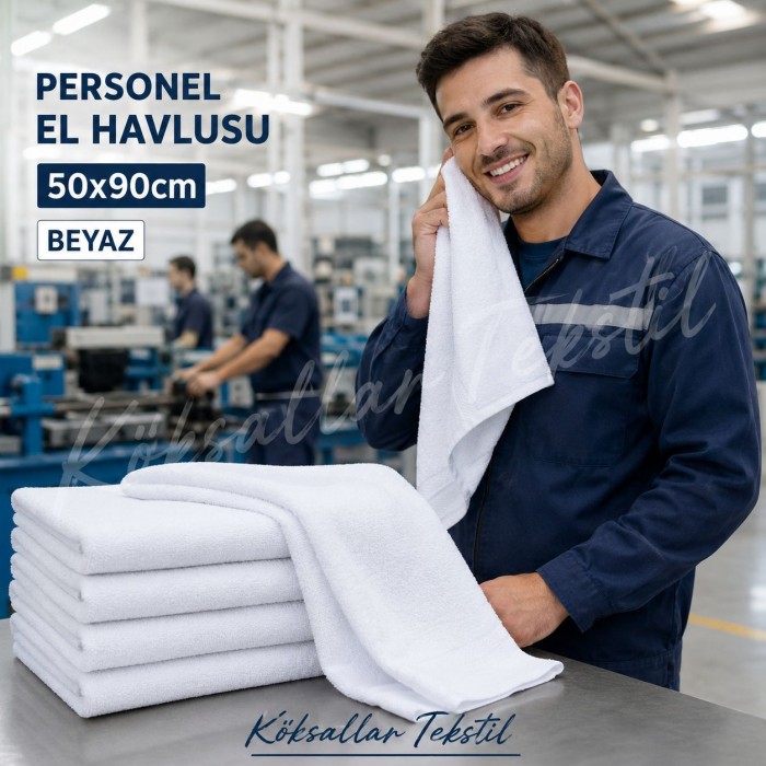 Personel El Havlusu 50x90cm Beyaz